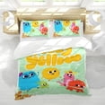thumbnail image 5 of Hey! Fuzzy Yellow Themed Bed Sheet Set Three Piece Set 53x79 In ches Comfortable And Skin Friendly Unique Design Creating A Star Studded Night Home Gifts For Family Friends fans, 5 of 6