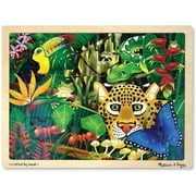 Melissa & Doug Rainforest Wooden Jigsaw Puzzle With Storage Tray (48 pcs)