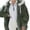 Army Green, variant on Baberdicy Fleece Jacket Women's Autumn and Winter New Casual Fashion Loose Plush Zipper Hooded Coat Fleece Jacket Army Green