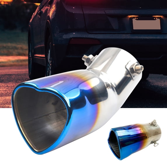 Dream Lifestyle Exhaust Tube Anti-oxidizing Rustproof Straight Heart Shaped Universal Car Exhaust Muffler for Van