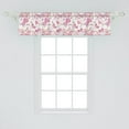 thumbnail image 2 of Ambesonne Fashion Window Valance, Vintage and Feminine, 54" X 12", Beige and Pink, 2 of 3