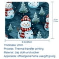 thumbnail image 5 of Snowman Gaming Mouse Pad Desk Mat, Square 8.3x9.8 Inch Non-Slip Rubber Bottom Printed Design for Office and Gaming, 5 of 6