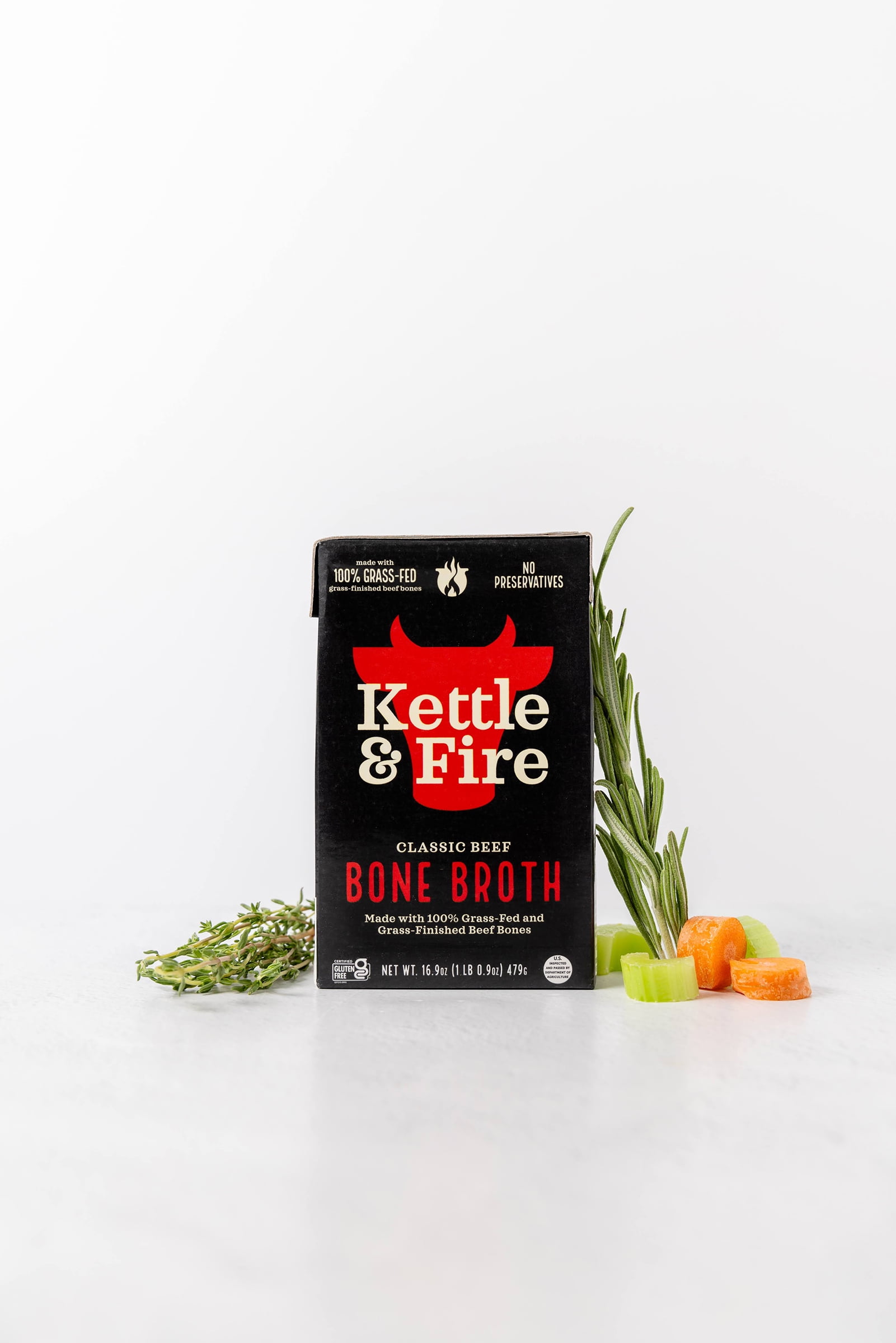Kettle & Fire Beef Bone Broth, Shelf-Stable, 16.9oz