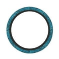 thumbnail image 2 of Goofa Beautiful Blue Peacock Pattern Elastic Stretch Steering Wheel Cover,Universal 15 inch, Microfiber Breathable Ice Silk, Anti-Slip, Odorless, Easy Carry, 2 of 8