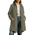 thumbnail image 3 of QQZ Long Tunic Oversized Hooded Zip Up Cardigan For Women, Long Sleeve Wind Resistant Cardigan Sweaters For Women, Lightweight Fall Outfits For Travel Business Casual Outdoor Daily Wear, 3 of 8