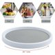 thumbnail image 4 of Organizador sin esfuerzo, plato giratorio Lazy Susan, plástico fácil de limpiar, estabilidad mejorada, eficiencia de espacio, usos múltiples, superficie antideslizante, rotación suave, protección de, 4 of 5