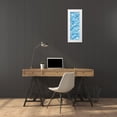 thumbnail image 3 of Grey, Jace 14x32 White Modern Wood Framed Museum Art Print Titled - Plenty Of Blue White Agates, 3 of 4