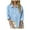 Blue, variant on zbxnLI Girls Cotton Linen Shirts Long Sleeve Button down Collared Dress Shirts Kids Girls Collared Tops