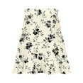 thumbnail image 6 of Miqool Women's Boho Floral Flowy Skater Skirt Casual Elastic High Waisted Ruffle Tiered Flared Mini Skirts Summer Beach Skirt, 6 of 6