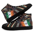 thumbnail image 4 of American flag Grown With Indian Roots High Top Canvas Shoes Sneakers Black Size 8.5, 4 of 7
