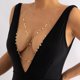 thumbnail image 1 of Cadenas para el cuerpo para mujer, sujetador de Bikini con lentejuelas doradas, cadena para el cuerpo, cadena cruzada para el pecho, joyería para el cuerpo para playa de verano Slive, 1 of 4