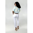 thumbnail image 2 of Women's Hawaiian Tie Front Crop Top Aloha Shirt in Pacific Palm Cream 2XL, 2 of 5