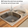 thumbnail image 3 of Silicone Sink Mat, Kitchen Sink Protector Folding Heat Resistant Non-slip for Bottom of Farmhouse Stainless Steel Porcelain Sink, 13.5 x 13.5' (Grey), 3 of 4