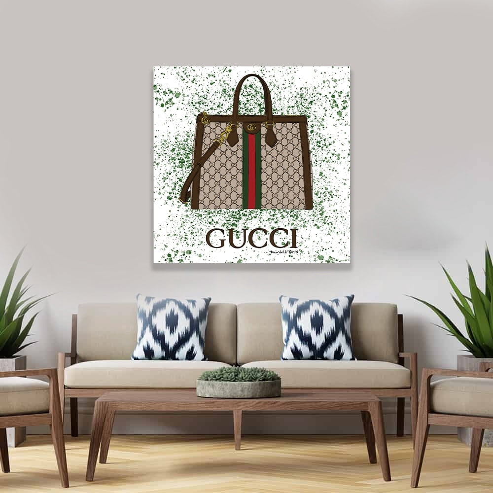 GLAM FASHION PURSE BAG Canvas Artwork - 14"x14" 30 x 30