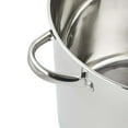 thumbnail image 4 of 20 Quart Stainless Steel Stock Pot with Glass Lid Encapsulated Bottom Stay Cool Handles Dishwasher Safe for All Cooktops, 4 of 6