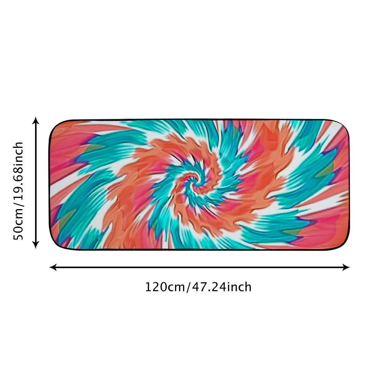 Qinduosi Decorative Door Mat, Door Mat with Non-Slip Rubber Backing, Easy Cleaning, Traps Dirt, for Entry, Patio, Garage 19.68*47.24 in