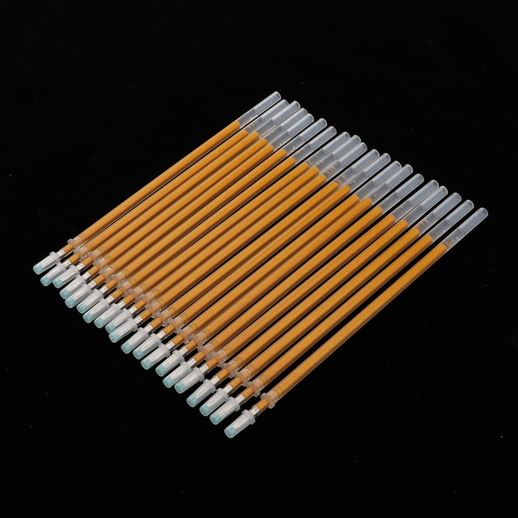 perfeclan 5x20 Pieces 0.7mm Gold Glitter Ink Gel Pen Refills Light Gold
