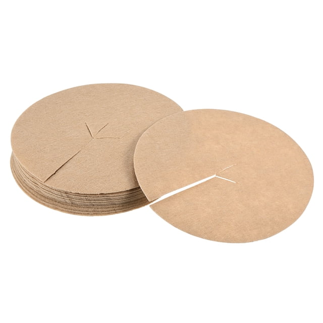 Unique Bargains Paillis Rond en Non-Tissé de 5,4 Pieds pour Arbre, Tapis de Protection pour Plantes, Beige, Lot de 12