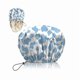 thumbnail image 1 of wonima11 Luxury Shower Cap Silk Satin Lined Waterproof Reusable Adjustable Elastic Dry Hair Bathing Caps Cute for Women Girls-Blue Cow, 1 of 1