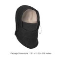 thumbnail image 3 of Chapeaux Bonnet Coupe-Vent Réchauffeur Ski Sangle Réglable Couvre-Chef Thermique Bonnets Moto pour Temps Froid Randonnée Cyclisme Noir, 3 of 6