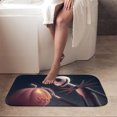thumbnail image 4 of 1pc Jack Skellington and Pumpkin Absorbent Non-Slip Bathroom Thickened Flannel Rug Decor,Soft,Quick Drying,Suitable For Indoor/outdoor Use,Bathrooms,Bedrooms,Kitchens,Terrace,Laundry Rooms,16"x24", 4 of 9
