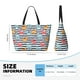 thumbnail image 4 of Fotbe Colorful Llama Bolsa de Viaje para Playa - Resistente al Agua, Bolsa Tote de Gran Capacidad y Ligera con 7 Bolsillos para Mujeres y Hombres, 4 of 7