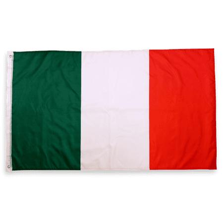 - 3x5 Foot Italy Flag Double Stitched Italian Flag with Brass Grommets | 3 by 5 Foot Premium Indoor Outdoor Polyester Banner