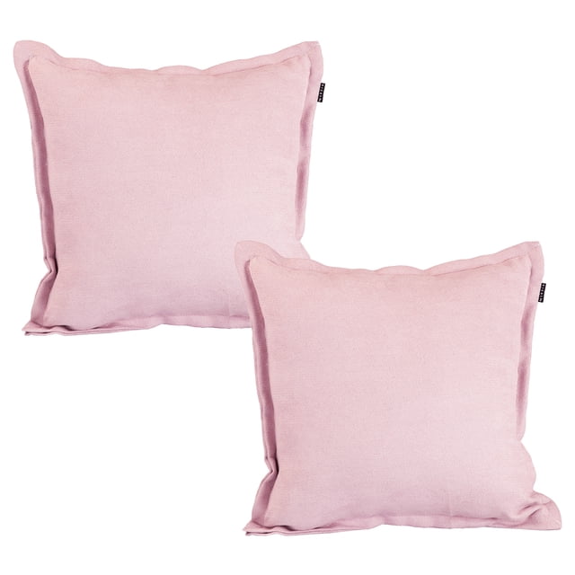 Cojin Decorativo Cuadrado Set de 2 Pink Rosa