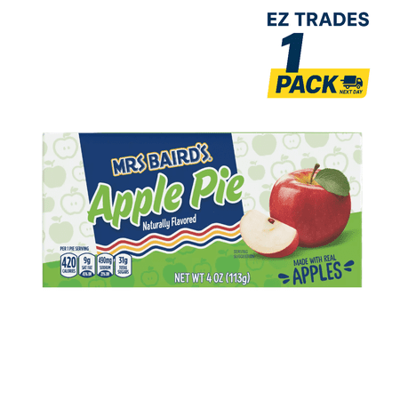 Mrs Baird s Apple Pie 4 oz pack of 1 Apple Pie Mrs Baird s Pie Individual Pie 4 oz pack of 1 ship from EZ Trades