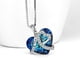 thumbnail image 5 of Collar con colgante de corazón de cristal 'I love you forever' en plata de ley para mujer, 5 of 5
