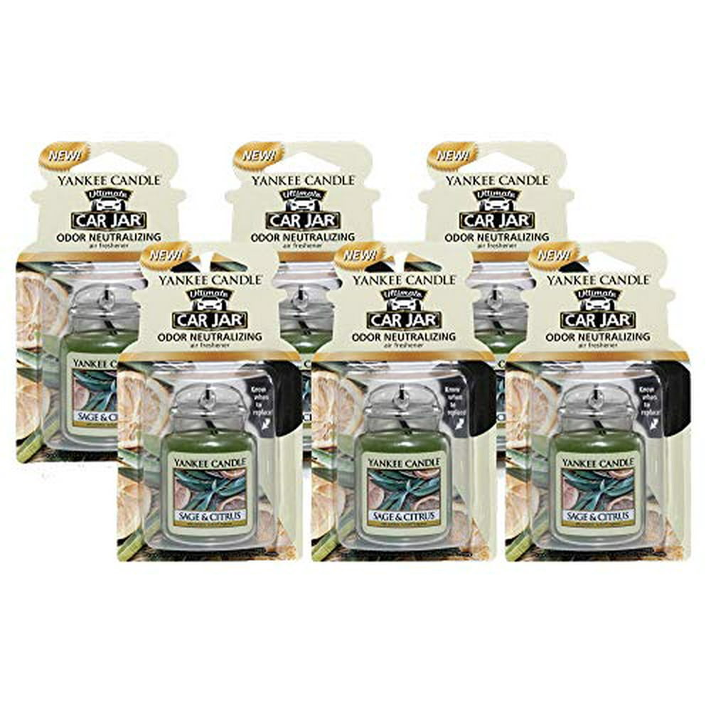 Yankee Candle Car Jar Ultimate Odor Neutralizing Air Freshener Sage
