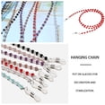 thumbnail image 3 of Chaîne de Retenue pour Lunettes, Lunettes de Lecture, Lunettes de Soleil, Corde Perlée, Chaîne Perlée, Support de Sangle pour Lunettes, Décoration, Rouge, 3 of 7