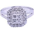 thumbnail image 2 of Fiudx Hermosos Anillos de Boda, Joyas para Mujer, Anillos Blancos, 6-10, Hermoso Anillo Joya, 2 of 2
