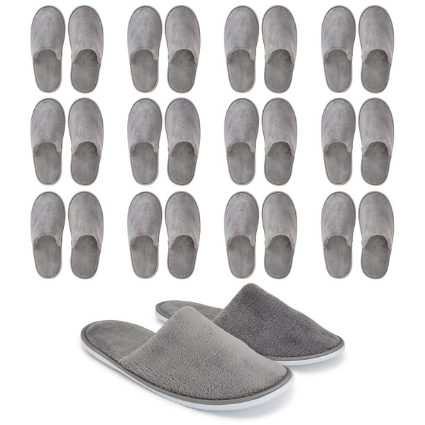 12 Pack Disposable Slippers for Hotel, US Men's Size 11 and US Size 12 - Walmart.com