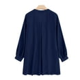thumbnail image 3 of ZANZEA Women V-Neck Long Sleeves Loose Shirts Button Open, 3 of 3