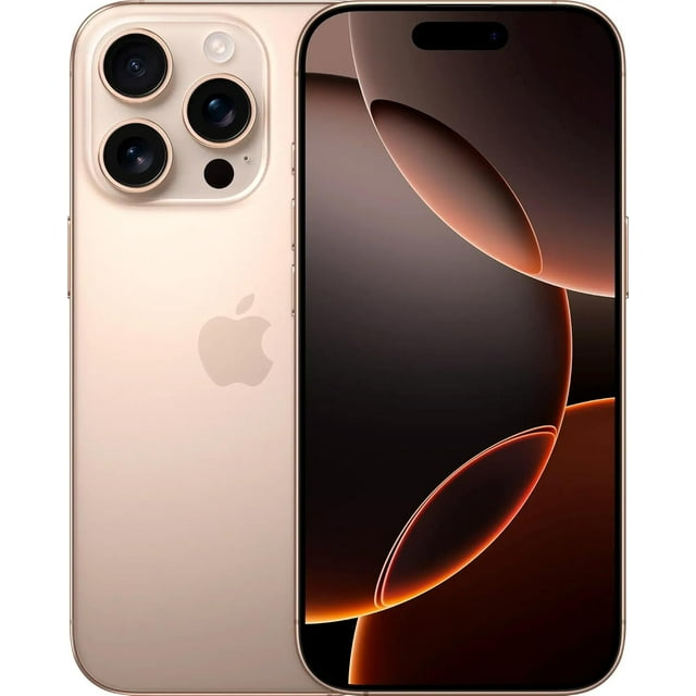 Refurbished Apple iPhone 16 Pro 5G - 256GB – Desert Titanium – 48MP Rear & 12MP Front Camera - Fully Unlocked Smartphone - Excellent Condition