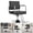 Black, Silver, variant on 360° Rotatable Barber Salon Chair with Adjustable Height, Stylist Chairs for Salon (Black, Golden)