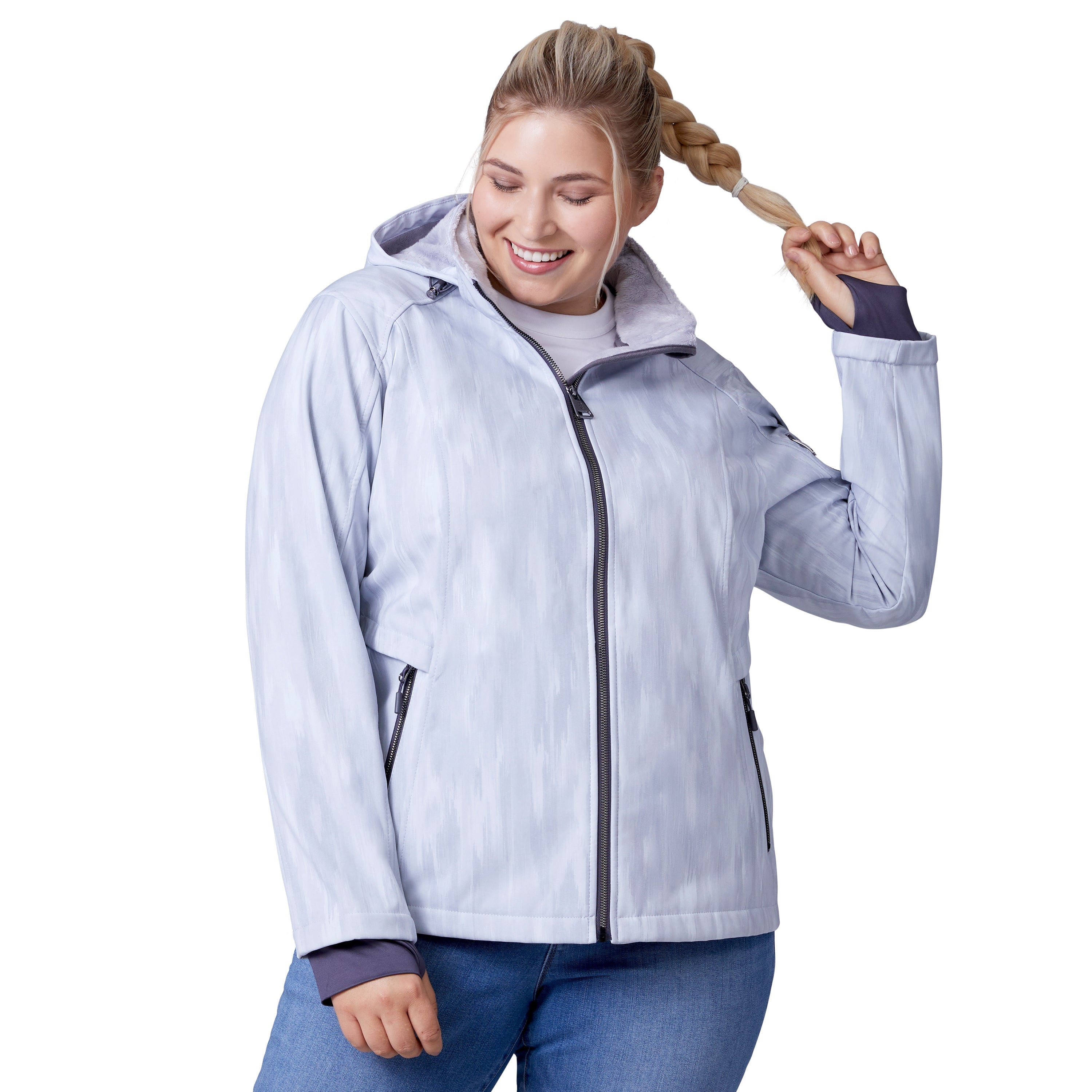 Buy Free Country Women's Plus Size Aeris Super Softshell® Jacket Silver