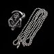 thumbnail image 3 of 1 Pieza de Pendiete Colganet Collar Suministros de Joyería Duradero para Novía de San Valentín Yuyangstore Collar de acero inoxidable, 3 of 8