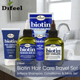 thumbnail image 3 of Difeel Biotin Hair Care Travel Set - 6-Piece Shampoo, Conditioner & More Set, 3 of 10
