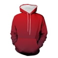 thumbnail image 3 of DDAPJ pyju Big and Tall Pullover Hoodies for Men Gradient Color Hooded Sweatshirt Loose Casual Drawstring Pullover Tops with Kangaroo Pocket Wine XXXXL, 3 of 6