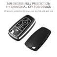 thumbnail image 3 of OFFCURVE Ford Remote Key Cover, Premium TPU Key Box Full Protector Compatible with Ford Fusion Explorer Escape F150 F250 F350 F450 F550 Expedition 5 Button Smart Key, Black Sliver(1PC), 3 of 6
