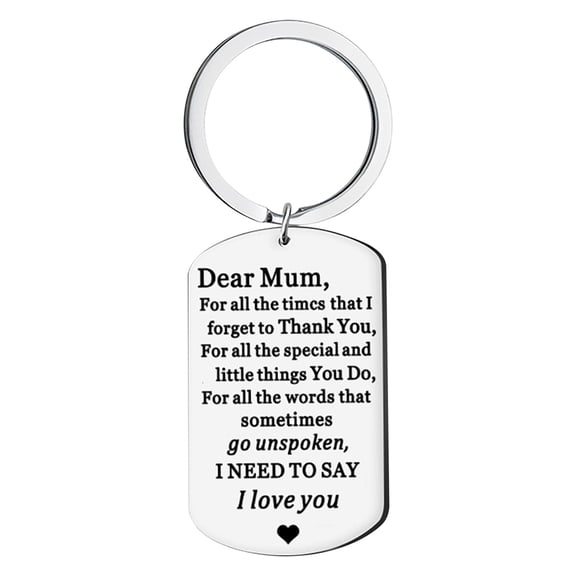 Wioihee Mother's Day Stainless Steel Keychain Is the Gifts for Mom