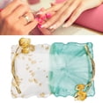 thumbnail image 1 of Nail Art Palette, Nail Art Mixed Color Palette Nail Polish Palette Nail Plates For Nail Art Prevent Slipping Gel Color Display Board Half Transparent Color Makeup Display Board, 1 of 7