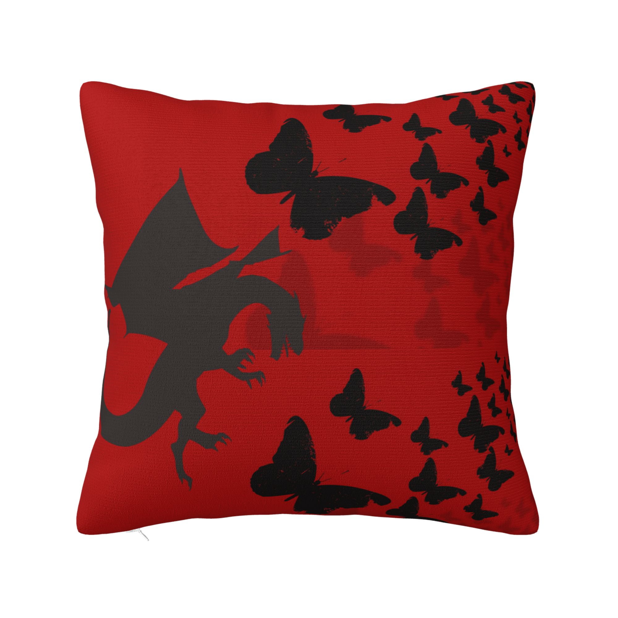 ZICANCN Decorative Throw Pillow Covers , Dragon Silhouette Mythology