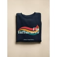 thumbnail image 3 of I'm Influencer Banner Sweatshirt Women -Image by Shutterstock, Female Medium, 3 of 4