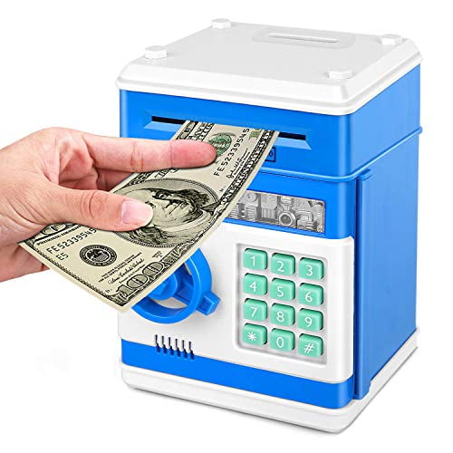 Adsoner Piggy Bank Plastic Money Savings Box Cash Collection Coin Bank for Kid 