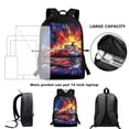 thumbnail image 6 of Yuyamidu Racing Car School Backpack Fits 17 Inch Laptop, Large Capacity Casual Daypack for Boys Teens, Ideal for School Commute Travel Outdoor Daily Use, 6 of 6
