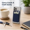 thumbnail image 7 of 1-Pack Universal Stick-On Phone Wallet Pocket, Adhesive Cell Phone Card Holder Pouch for ID Credit Cards Cash, Fits Most iPhone Android Smartphones TIKA, 7 of 7