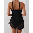 thumbnail image 5 of SKQIT Robe de Bain une-Pièce à Cordon en Maille pour Femmes, Col en V, Contrôle du Ventre, Maillot de Bain pour Femmes, 5 of 5